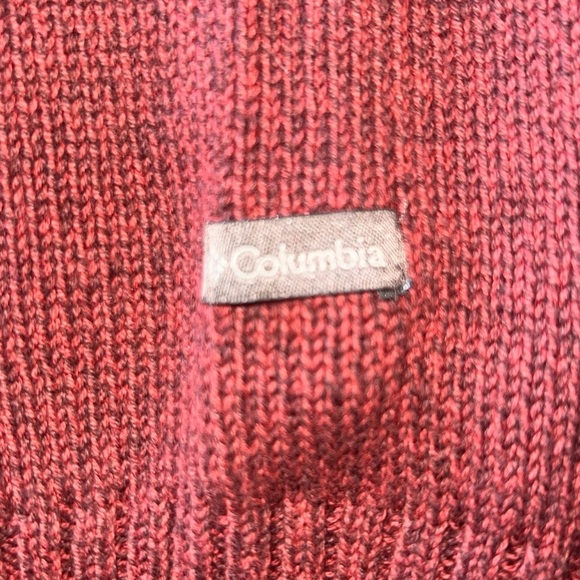 {NWOT Columbia Men’s Cotton V-Neck Sweater in Burgundy Size XL} - Picture 8 of 10